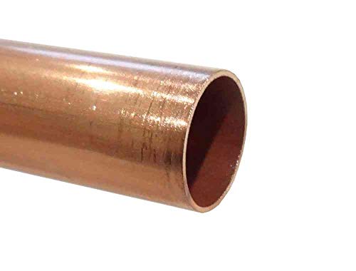 Copper Tube 15mm x 1m Length BS EN1057 R250 British Copper Pipe 1000mm 100cm