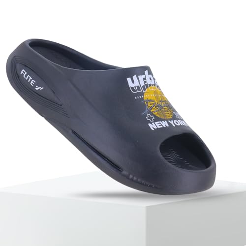 Image of FLITE FL-2015 Olive Sliders for Men - Comfortable & Durable Footwear