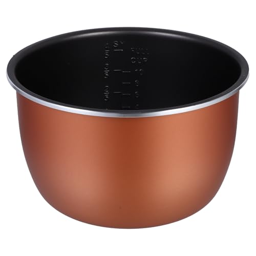 Kichvoe Non-Stick Inner Pot 5l for Electric Rice Cooker Replacement Pot, Thickened Aluminum Alloy Cooking Liner with Scale, Universal Compatibility, for Stews and Soups
