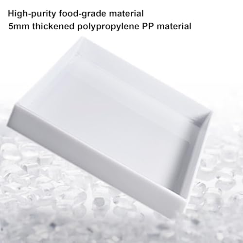 Grand bac d'égouttement rectangulaire en plastique PP – Bac étanche pour accessoires de laboratoire, cuisine et maison (60 x 30 x 5 cm) – scellé pour un nettoyage facile