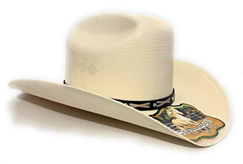 Mens Western Cowboy Rodeo Hat, Sombrero Vaquero Sinaloa (7 1/4 (MX58))