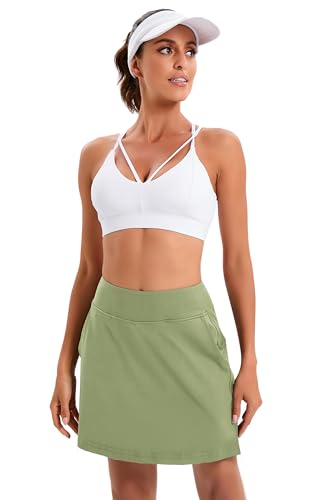 Image of Oyamiki Women's Active Athletic Skort Lightweight Tennis Skirt Perfect for Running Training Sports Golf