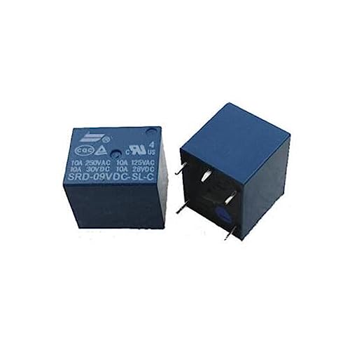 Relé SRD-09VDC-SL-C mini conmutador electromagnético de 5 pines 9VDC 10A