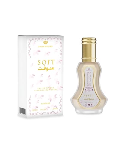 Parfum SOFT Al Rehab 35 ml Gourmand Sucré Caramel Vanille Agrume – Eau de Parfum Musc Oriental Pour Femme & Homme