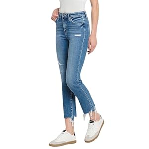 Flying Monkey Women’s High-Rise Slim Straight Leg Jeans in Ardor
