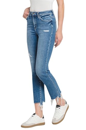 Flying Monkey Women's High-Rise Slim Straight Leg Jeans in Ardor