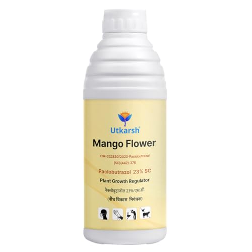 Image of Utkarsh Mango Flower - Paclobutrazol 23% SC, Plant Growth Regulator | Enhances Flowering, Controls Shoot Growth & Improves Fruit Size & Quality | 10 Litre
