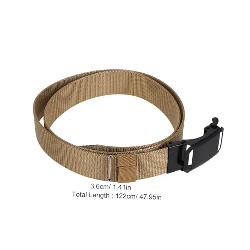 Yardwe Nylon Belt for Men Automatic Buckle Grey Belt for Outdoor Sports and Jeans2