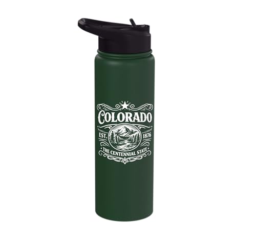 Colorado Est 1876 Mountain Stainless Steel Water Bottle