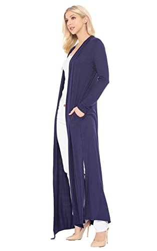 Isaac Liev Women's Maxi Cardigan