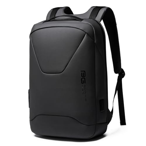 BANGE Anti-Theft Business Laptop Backpack, 15.6 Inch Lock Travel Backpack, Water-resistant Zippers with USB Charging Port, 16L Computer Bag for Men & Women