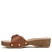 Dr. Scholl's Womens Original Flex Slide Sandal Honey Brown Leather 7.5 M