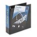 Avery Durable Slant Easy Insertt Ring View Binders, 4-inch Large Capacity, Black (09800)2 Pcs.