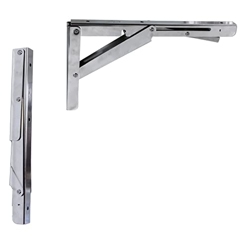 Supports de table pliants acier inoxydable Roca Sugatsune EB-317 console murale - 6