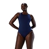 Speedo Swimsuit One Piece Endurance+ Super Pro Solid Adult Traje de baño de una Sola Pieza, Equipo Azul Marino, 50 para Mujer