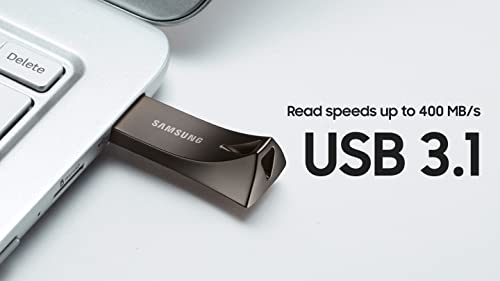 undefined SAMSUNG BAR Plus 256GB - 400MB/s USB 3.1 Flash Drive Titan Gray (MUF-256BE4/AM) の商品画像 4