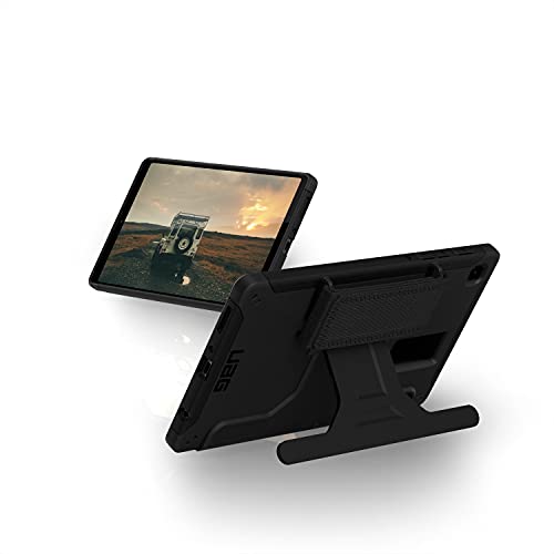 URBAN ARMOR GEAR UAG Designed for Samsung Galaxy Tab A7 Lite (SM-T220) 8.7" Case Scout Rugged Featherlight Military Drop Tested Cover with Kickstand & Hand Strap, Black