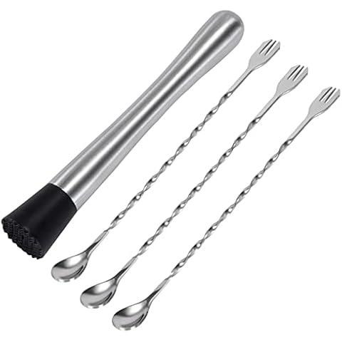 Cucharas de Mezclar Cócteles de Acero Inoxidable Cover