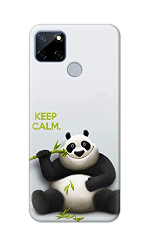 Image of PRINTFIDAA� Printed Hard Back Cover Case for Realme C12 Back Cover (Cartoon Panda) -2808