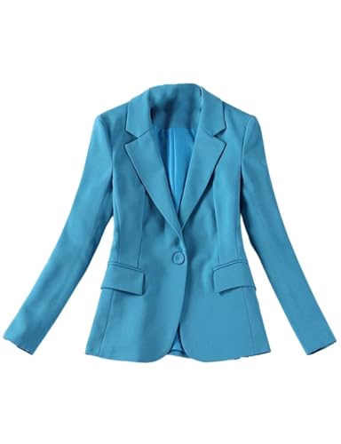 Veste de tailleur de bureau femme avec revers échancré manche longue