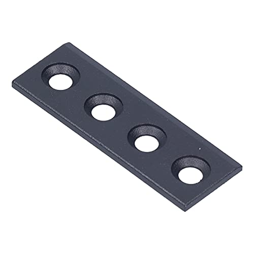 Placa de conector de riel, adaptador de conexión de puerta de granero, kit de puerta de granero, accesorios de hardware para puerta corredera de acero al carbono 8x2,7 Cm