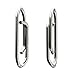 Dr.Fish 20 Pack Fishing Speed Clips Power Quick Clips for Fishing Lures Quick Change Stainless Steel Lure Snaps Saltwater Freshwater Crankbait Tackle Snaps 50LB