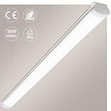 【Disipación de calor eficiente, sin reflejos】: El Plafones LED adopta un chip LED SMD2835 en un sustrato de aluminio, que tiene una alta disipación de calor, ahorro de energía y protección ambiental, y se puede usar hasta por 30,000 horas. El tubo de luz LED emite luz blanca neutra de 4000 K, gran angular de 180°, buena transmisión de luz, sin parpadeo, deslumbramiento ni zumbido, ilumina la habitación, elimina la fatiga ocular y la incomodidad del trabajo nocturno.