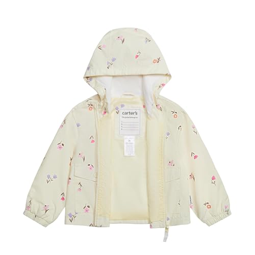 Image of Carter's Toddler /Little Girls' Midweight Fleece Transitional Hooded Jacket
