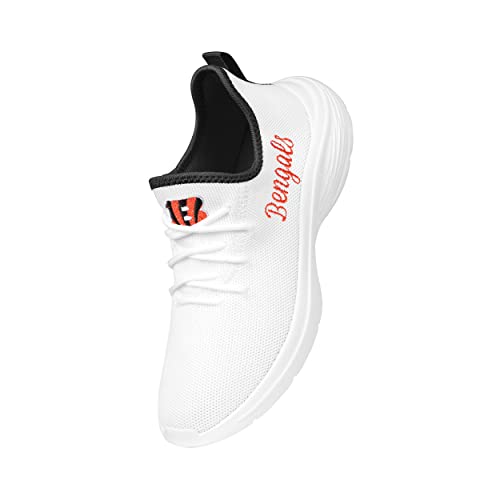 Image of FOCO NFL Womens NFL Team Logo White Athletic Shoes Sneakers
