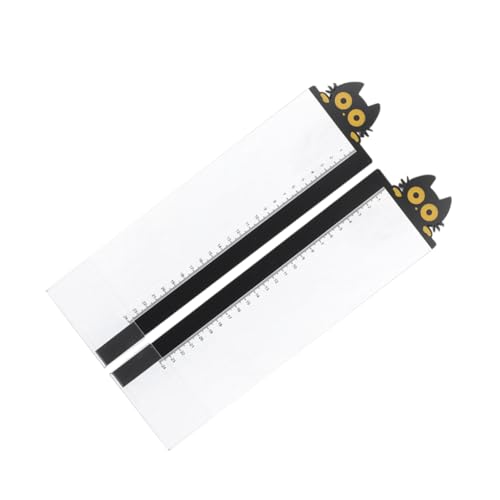 Gadpiparty 2個 パソコンディスプレイ用アクリルスクリーンメッボード ?猫デザイン 左右サイドパネル付箋ボード 定規付き 便利なメモ貼り付け