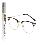 Light Rose Gold Eyeglass Frame Touch Up Paint Pen, All-in-One Touch Up Kit for Scratches & Fading, Durable Sweat-Proof Color Restorer for Metal, Plastic & Resin Glasses