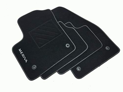 Tapis compatibles avec Meriva B à partir de 2010 - avec clip, 1 logo et talon Cover