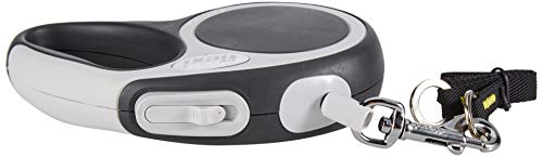 flexi Roll-Leine Vario XS Seil 3 m anthrazit für Hunde, Katzen und Kleintiere bis max. 8 kg