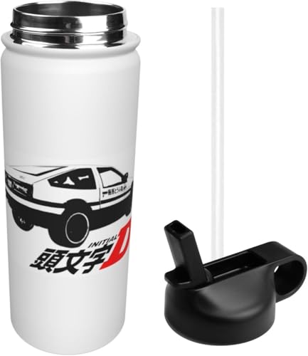 スポーツ水筒 頭文字d イニシャル D ae86 ステンレスボトル スポーツボトル 魔法瓶 真空断熱 保温ポット 大容量 ステンレス製 おしゃれ ウォーターボトル 直飲み 耐冷耐熱 男の子 女の子 アウトドア 便利 旅行用 532ml 贈り物