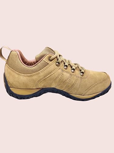 Image of Lakhani Touch Armaan Leather Outdoor Shoes for Men - Comfortable & Durable Waterproof Hiking Sneakers - Stylish Sports Shoes for Outdoor Activities & Travel