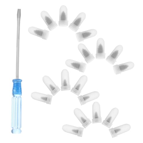 MUCKLILY 20pcs Tire Repair Kit Mushroom Shaped Rubber Nails with Screwdriver for Quick Puncture Fixing Efficient Vacuum Tire Repair Tool for Cars and Motorcycles