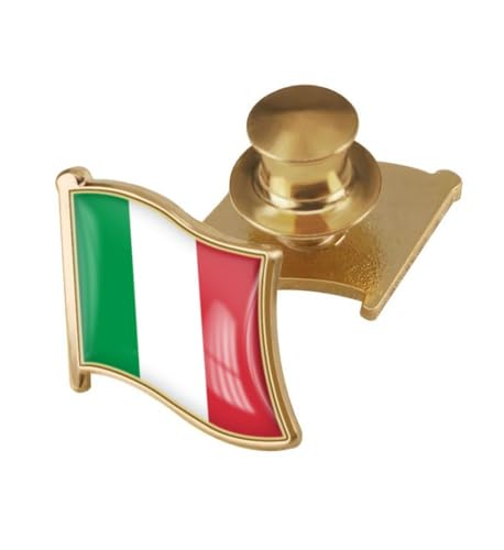 Image of vmcoatdu Country Flag Backs Locking Pin Keepers Locking Clasp Pin Badge International Travel Brooch Metal Alloy Souvenir Pin 0.75x0.7 Inch Small Pin