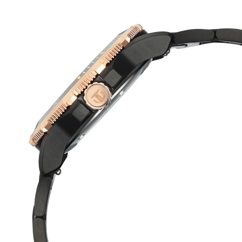 Image of Titan Zero Hour Diver's 100m Analog with Blue Dial Black Stainless Steel Strap Watch for Men - 10067KM02