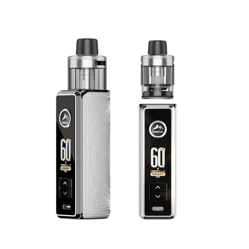 Drag S3 Kit 60W Batterie 3000mAh Podo PNP-X 5ml (Inclut Résistances PNP X 0.2Ω et PNP X 0.3Ω) Cigarette Électronique DTL - Sans Nicotine (White)