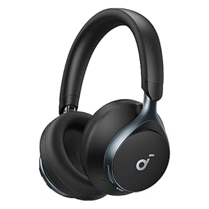 Soundcore by Anker, Space One, Active Noise Cancelling Headphones, 2X Stronger Voice Reduction, 40H ANC Playtime, App Control, LDAC Hi-Res Wireless Audio, Comfortable Fit, Clear Calls, Bluetooth 5.3