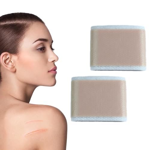 2 rollos de cinta adhesiva de silicona para cicatrices (5 x 150 cm), especialmente diseñada para cicatrices causadas por cesáreas, cirugías, quemaduras, queloides, acné, etc