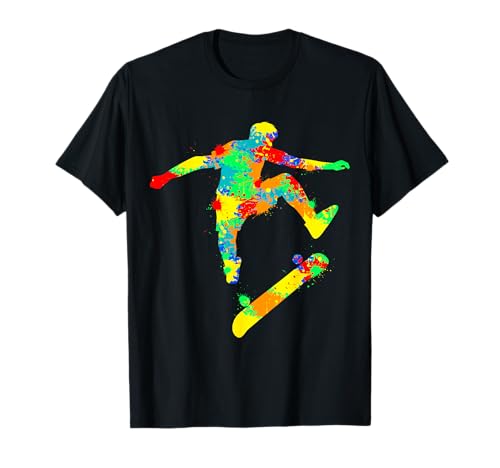 Skateboard Skater Stunt Skateboarding Boys Kids Men T-Shirt