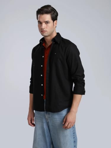 Image of Solid Regular fit Cotton Shirt