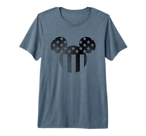 T-shirt Disney Mickey Mouse premium en coton doux avec imprimé oreilles Americana élégant