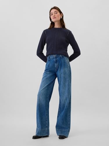 Image of Gap Women's Cable Crewneck Sweater