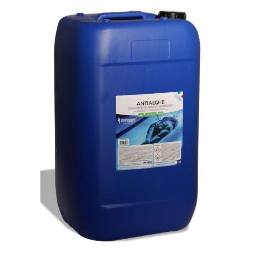 San Marco Antialghe liquido concentrato non schiumogeno, antialga per piscine liquido, alghicida e igienizzante, disponibile in formato da 5,10,25 kg. (25 kg)