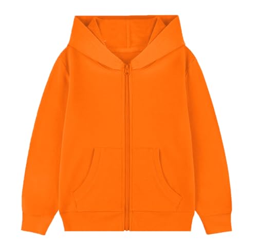 Boys' Zip-Up Hoodie for Toddlers with Kangaroo Pocket