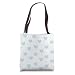 Hand Drawn Minimalist Love Hearts Pattern Light Pastel Blue Tote Bag