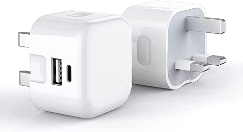 Charger Plug For Google Pixel 7 / Pixel 7 Pro/Pixel 6A / Pixel 6 / Pixel 6 Pro, 20W Dual Port USB & USB C Charger Plug Type C PD Charging Power Adapter Fast Charge Travel Fast Charging Phone Charger