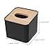 Happyyami Caja De Pañuelos De Bambú De 2 Piezas Cuadrada para Escritorio Dispensador De Toallas De Papel para Oficina Sala De Estar Servilletas De Plástico Negro Imagen de Happyyami Caja De Pañuelos De Bambú De 2 Piezas Cuadrada para Escritorio Dispensador De Toallas De Papel para Oficina Sala De Estar Servilletas De Plástico Negro
